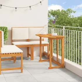 4-teiliges Garten-Esszimmerset aus massivem