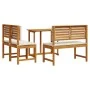 Conjunto de Comedor de Jardín de 4 Piezas de Madera Sólida de Acacia de , Mesas de jardín - Ref: Foro24-3329113, Precio: 360,...
