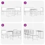 Conjunto de Comedor de Jardín de 4 Piezas de Madera Sólida de Acacia de , Mesas de jardín - Ref: Foro24-3329113, Precio: 360,...