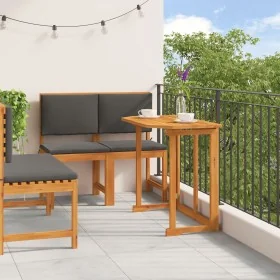 4-Piece Garden Dining Set with Solid Acacia Wood