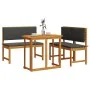 4-teiliges Garten-Esszimmerset mit Kissen aus massivem Akazienholz von , Gartentische - Ref: Foro24-3329114, Preis: 341,39 €,...