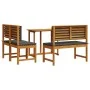 4-teiliges Garten-Esszimmerset mit Kissen aus massivem Akazienholz von , Gartentische - Ref: Foro24-3329114, Preis: 341,39 €,...