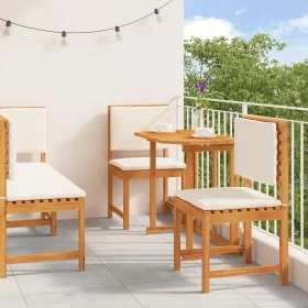 5-Piece Garden Dining Set made of Solid Acacia