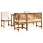 5-Piece Garden Dining Set made of Solid Acacia Wood | Foro24.es | Tu tienda online para hogar, jardín y más Foro24.es