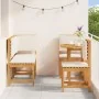 5-Piece Garden Dining Set made of Solid Acacia Wood | Foro24.es | Tu tienda online para hogar, jardín y más Foro24.es