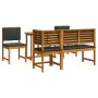 Set de Comedor de Jardín de 5 Piezas con Cojines de Madera de Acacia de , Mesas de jardín - Ref: Foro24-3329116, Precio: 453,...