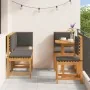 Set de Comedor de Jardín de 5 Piezas con Cojines de Madera de Acacia de , Mesas de jardín - Ref: Foro24-3329116, Precio: 453,...