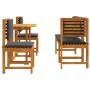Set de Comedor de Jardín de 5 Piezas con Cojines de Madera de Acacia de , Mesas de jardín - Ref: Foro24-3329116, Precio: 453,...