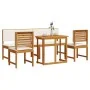 5-Piece Garden Dining Set with Solid Acacia Wood Cushions | Foro24.es | Tu tienda online para hogar, jardín y más Foro24.es