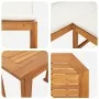 5-Piece Garden Dining Set with Solid Acacia Wood Cushions | Foro24.es | Tu tienda online para hogar, jardín y más Foro24.es