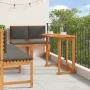 Juego de Comedor para Jardín de 5 Piezas con Cojines de Madera Maciza de Acacia de , Mesas de jardín - Ref: Foro24-3329120, P...