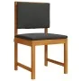Juego de Comedor para Jardín de 5 Piezas con Cojines de Madera Maciza de Acacia de , Mesas de jardín - Ref: Foro24-3329120, P...