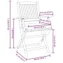 Klappbare Gartenstühle mit grauem Kissen 4 Stück aus massivem Akazienholz | Foro24.es | Tu tienda online para hogar, jardín y más Foro24.es
