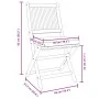 Folding garden chairs with white cushion 6pcs made of solid acacia wood by , Garden chairs - Ref: Foro24-3329125, Price: 291,...