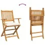 Klappbare Gartenstühle mit weißem Kissen 6 Stück massives Akazienholz | Foro24.es | Tu tienda online para hogar, jardín y más Foro24.es