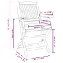 Klappbare Gartenstühle mit weißem Kissen 6 Stück massives Akazienholz | Foro24.es | Tu tienda online para hogar, jardín y más Foro24.es