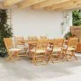 Klappbare Gartenstühle mit weißem Kissen 8 Stück aus massivem Akazienholz | Foro24.es | Tu tienda online para hogar, jardín y más Foro24.es