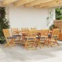 Klappbare Gartenstühle mit grauem Kissen 8 Stück aus massivem Akazienholz | Foro24.es | Tu tienda online para hogar, jardín y más Foro24.es