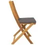 Folding garden chairs with gray cushion 8 pieces made of solid acacia wood | Foro24.es | Tu tienda online para hogar, jardín y más Foro24.es