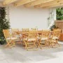 Klappbare Gartenstühle mit weißem Kissen 8 Stück aus massivem Akazienholz | Foro24.es | Tu tienda online para hogar, jardín y más Foro24.es