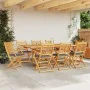 Klappbare Gartenstühle mit grauem Kissen 8 Stück aus massivem Akazienholz | Foro24.es | Tu tienda online para hogar, jardín y más Foro24.es