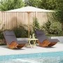 Sonnenliege 2er-Set Dunkelgrau von , Gartenstühle - Ref: Foro24-3329135, Preis: 267,16 €, Rabatt: %