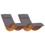 Sun Lounger Set of 2 Dark Grey by , Garden chairs - Ref: Foro24-3329135, Price: 267,16 €, Discount: %
