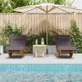 Sonnenliege 2er-Set Dunkelgrau von , Gartenstühle - Ref: Foro24-3329135, Preis: 267,16 €, Rabatt: %