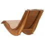 Sun lounger Set of 2 Beige Wood and upholstered fabric Large by , Garden chairs - Ref: Foro24-3329136, Price: 264,34 €, Disco...