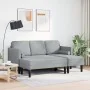 2-Piece Sofa Set with Light Grey Fabric Cushions | Foro24.es | Tu tienda online para hogar, jardín y más Foro24.es