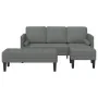 L-shaped sofa Set of 2 Dark gray Polyester | Foro24.es | Tu tienda online para hogar, jardín y más Foro24.es