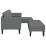 L-förmiges Sofa 2er-Set Dunkelgraues Polyester | Foro24.es | Tu tienda online para hogar, jardín y más Foro24.es