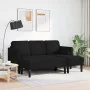 2-Piece Sofa Set with Black Fabric Cushions | Foro24.es | Tu tienda online para hogar, jardín y más Foro24.es