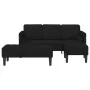 2-Piece Sofa Set with Black Fabric Cushions | Foro24.es | Tu tienda online para hogar, jardín y más Foro24.es