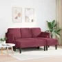 2-Piece Sofa Set with Cushions in Wine Red Fabric | Foro24.es | Tu tienda online para hogar, jardín y más Foro24.es