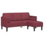 2-Piece Sofa Set with Cushions in Wine Red Fabric | Foro24.es | Tu tienda online para hogar, jardín y más Foro24.es
