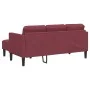 2-Piece Sofa Set with Cushions in Wine Red Fabric | Foro24.es | Tu tienda online para hogar, jardín y más Foro24.es