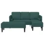 2-Piece Sofa Set with Dark Green Fabric Cushions | Foro24.es | Tu tienda online para hogar, jardín y más Foro24.es