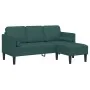 2-Piece Sofa Set with Dark Green Fabric Cushions | Foro24.es | Tu tienda online para hogar, jardín y más Foro24.es