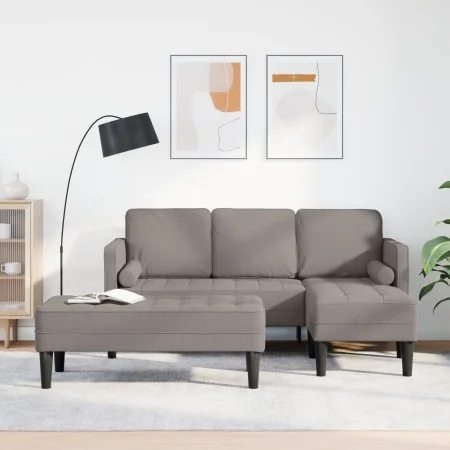 Juego de Sofá de 2 Piezas con Cojines en Tela Taupe de , Sofás - Ref: Foro24-3329257, Precio: 345,70 €, Descuento: %