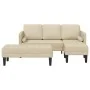 2-Piece Sofa Set with Cream Fabric Cushions | Foro24.es | Tu tienda online para hogar, jardín y más Foro24.es