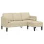 2-Piece Sofa Set with Cream Fabric Cushions | Foro24.es | Tu tienda online para hogar, jardín y más Foro24.es