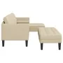 2-Piece Sofa Set with Cream Fabric Cushions | Foro24.es | Tu tienda online para hogar, jardín y más Foro24.es