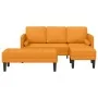 2-Piece Sofa Set with Mustard Fabric Cushions | Foro24.es | Tu tienda online para hogar, jardín y más Foro24.es