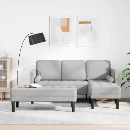 2-Piece Sofa Set with Cushions in Cloud Grey Fabric | Foro24.es | Tu tienda online para hogar, jardín y más Foro24.es