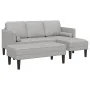 2-teilige Sofagarnitur mit Kissen aus wolkengrauem Stoff von , Sofas - Ref: Foro24-3329261, Preis: 330,60 €, Rabatt: %