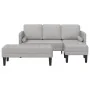 2-Piece Sofa Set with Cushions in Cloud Grey Fabric | Foro24.es | Tu tienda online para hogar, jardín y más Foro24.es