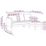 2-Piece Sofa Set with Cushions in Cloud Grey Fabric | Foro24.es | Tu tienda online para hogar, jardín y más Foro24.es