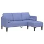 2-piece sofa set with denim blue fabric cushions | Foro24.es | Tu tienda online para hogar, jardín y más Foro24.es