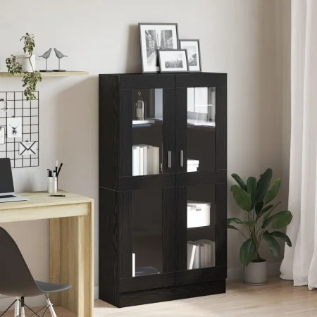 Regal aus schwarzer Eiche 82,5x30,5x150 cm Holz von , Bücherregale und Regale - Ref: Foro24-3329276, Preis: 144,51 €, Rabatt: %